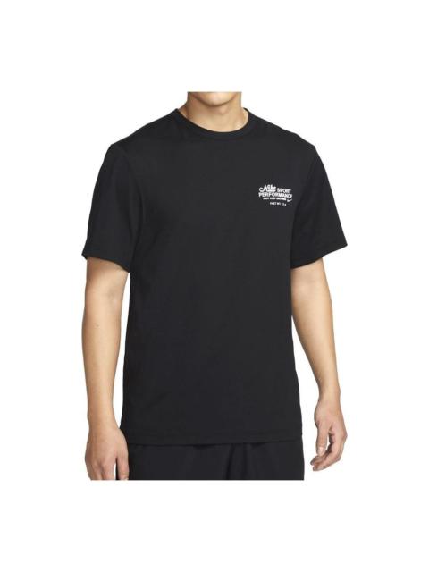 Nike Dri-Fit UV Hyverse Fitness T-Shirt 'Black' FN3280-010