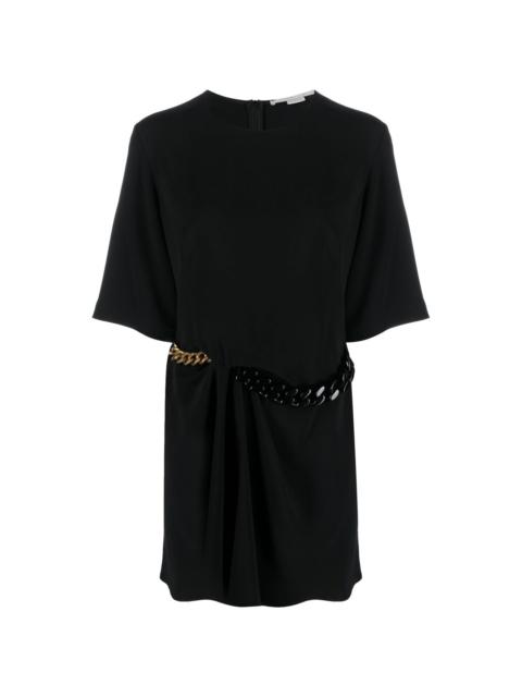 chain-detail T-shirt dress