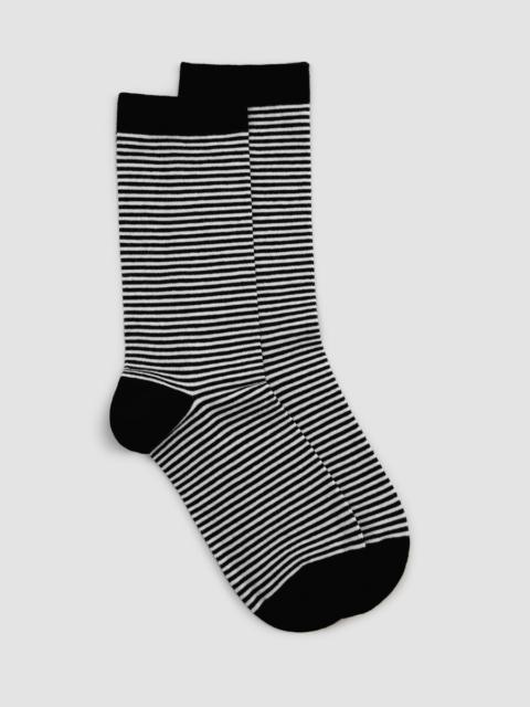 EILEEN FISHER Micro Stripe Cotton Trouser Sock