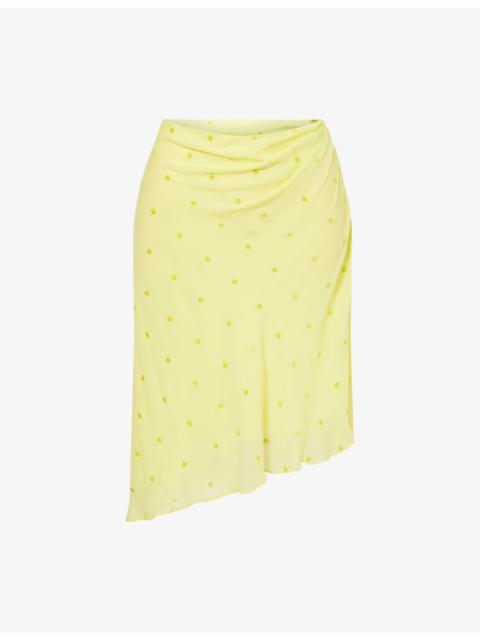 BEC + BRIDGE Solace Asymmetric Georgette Midi Skirt