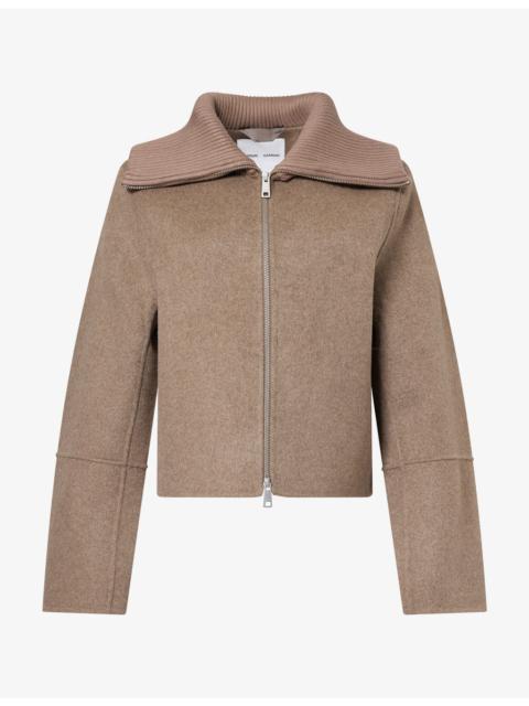 SAMSØE SAMSØE Sacleo Cropped Wool-Blend Jacket