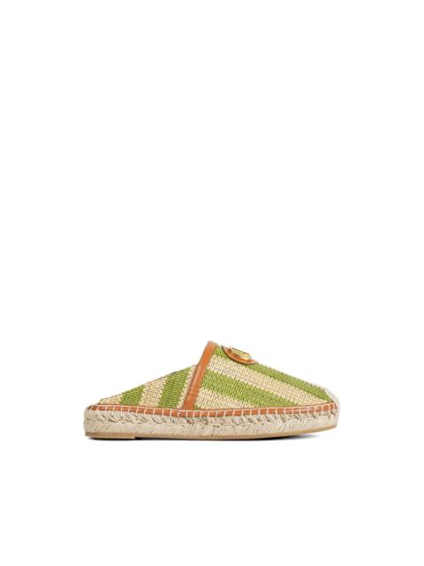 Valentino striped-design espadrilles