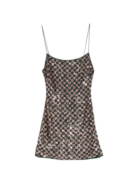 Oséree sequin-pattern mini dress