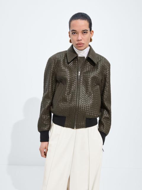 Bottega Veneta Small Intrecciato Leather Blouson