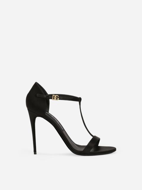 Dolce & Gabbana Satin T-bar sandals