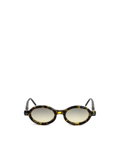 Kuboraum P6 oval-frame sunglasses