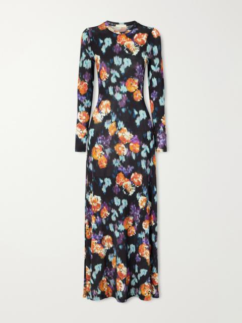 ULLA JOHNSON Amari Floral-print Jersey Maxi Dress
