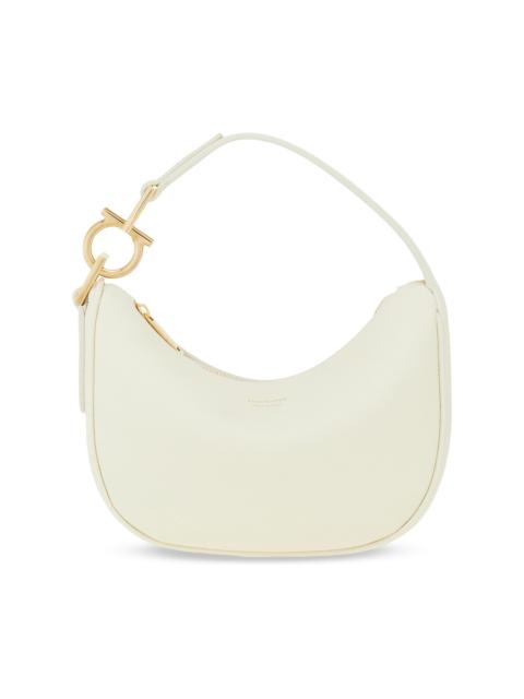 FERRAGAMO Women's Smile Leather Gancini Top Handle Bag - Mascarpone