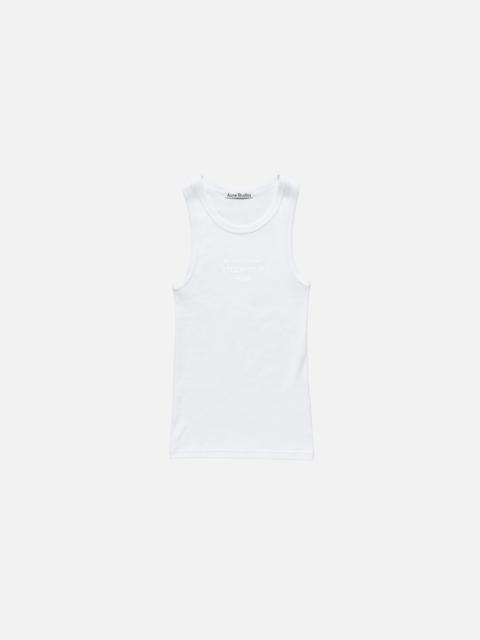 Acne Studios Tank top with logo - White