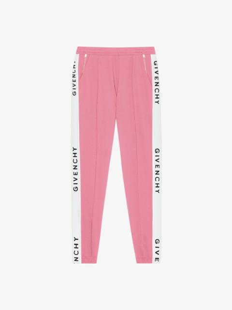 Givenchy SLIM-FIT JOGGER PANTS IN JERSEY WITH GIVENCHY BANDS