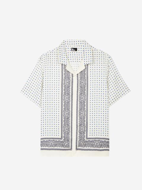 The Kooples SHORT-SLEEVED BANDANA SHIRT ECRU