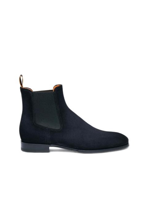 Santoni suede Chelsea boots
