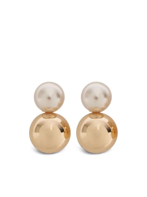 CAROLINA HERRERA faux-pearl clip-on earrings