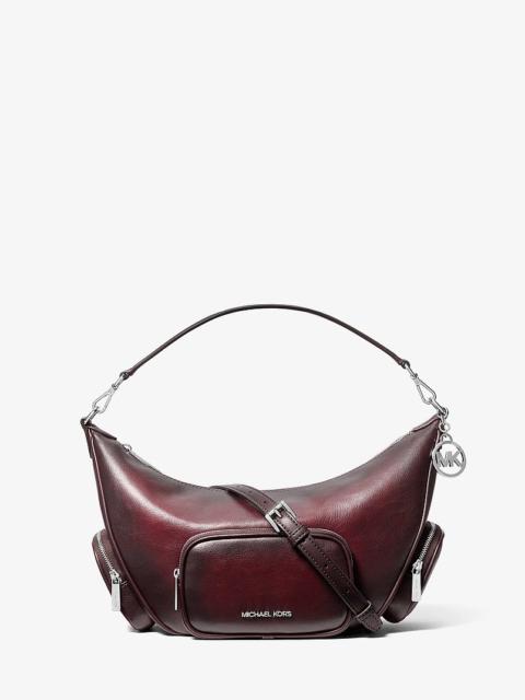 MICHAEL KORS Merritt Medium Burnished Convertible Shoulder Bag
