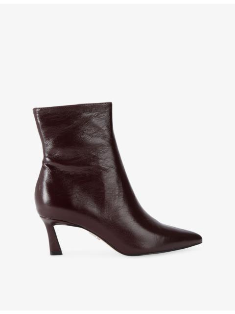 STEVE MADDEN Lulah Leather Heeled Ankle Boots