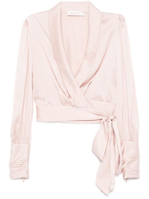 Zimmermann silk wrap top