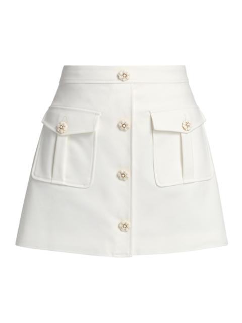 RAMY BROOK Women's Briella Cotton-Blend Miniskirt - Ivory