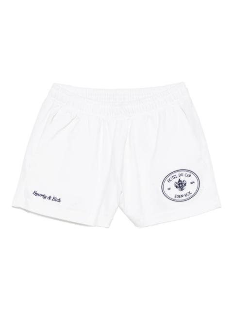 Sporty & Rich Sporty & Rich Logo-embroidered Shorts