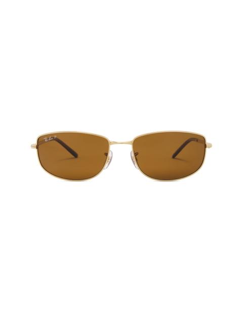 Ray-Ban RB3732 Polarized Oval Sunglasses