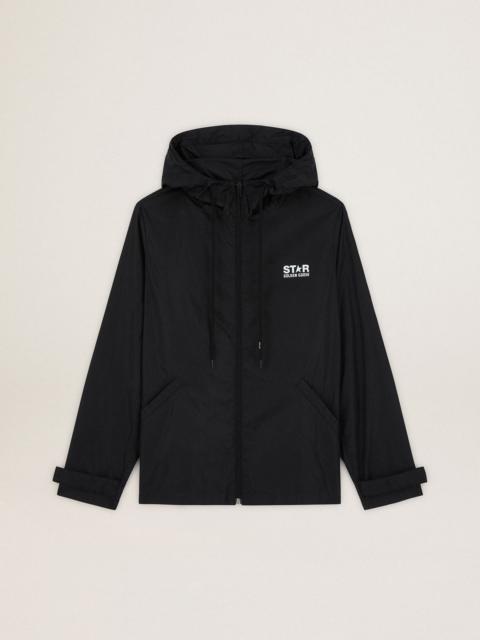 Women’s windcheater with contrasting white logo and star