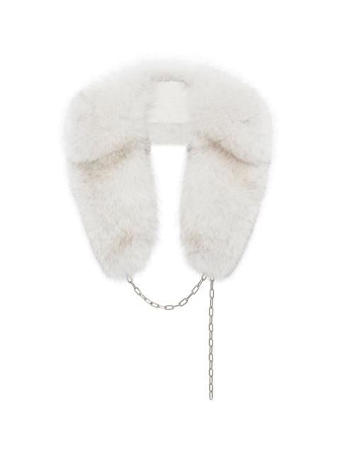 GABRIELA HEARST Demeter Coat Collar in White Recycled Fur
