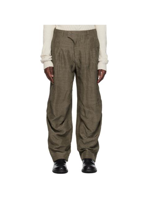 Devoa Taupe Baggy Trousers