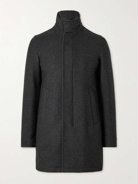 Wool-Blend Felt Coat