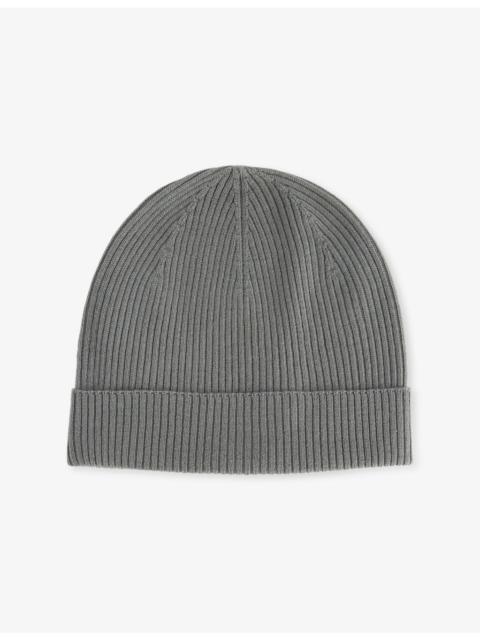 Rick Owens Ribbed Wool Beanie Hat