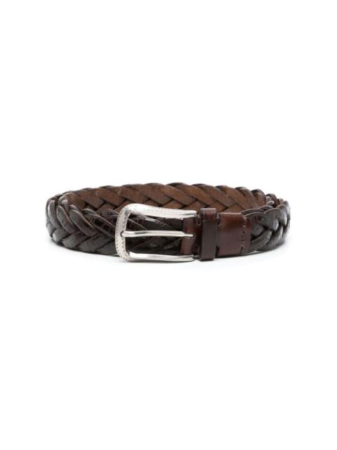 Brunello Cucinelli braided buckle belt