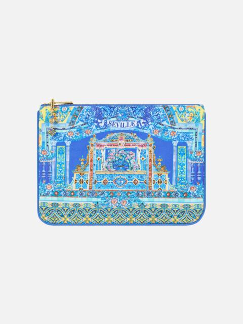 CAMILLA SMALL CANVAS CLUTCH BENEATH THE ANDALUSIAN SUN