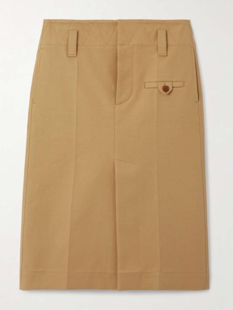 Cotton-canvas skirt