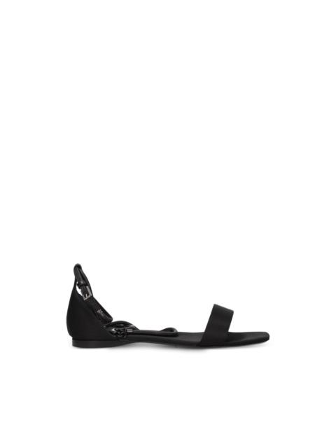 Max Mara crystal-embellished satin sandals