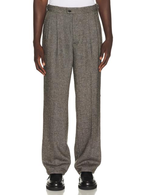 PERCIVAL Wilde Birdseye Pleated Trousers