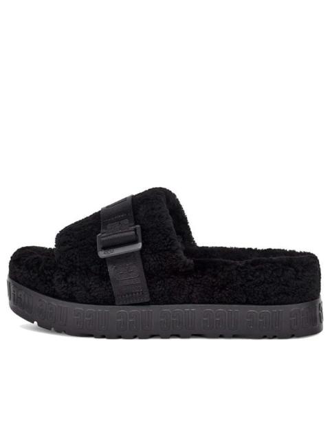 UGG (WMNS) UGG Fluffita Thick Sole Black Slippers 1113475-BLK