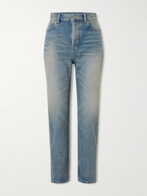 SAINT LAURENT High-rise Slim-leg Jeans