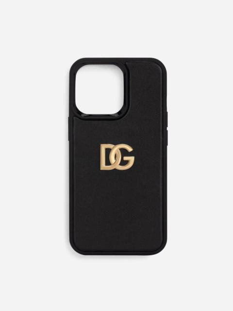 Dolce & Gabbana Calfskin iPhone 13 Pro cover with DG logo