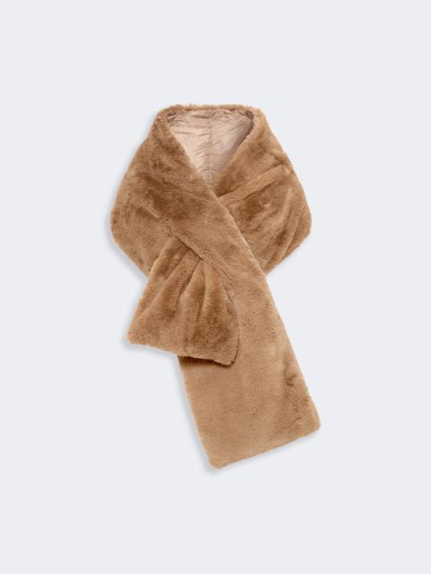 Max Mara PIACERE Water-repellent canvas padded stole - CLAY