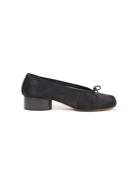 Maison Margiela Tabi Satin Ballet Flats black
