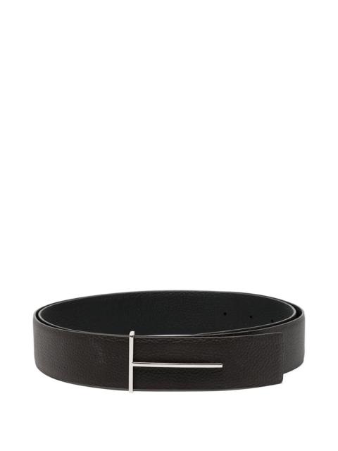 TOM FORD REVERSIBLE T SLIM BELT IN GRAINED LEATHER