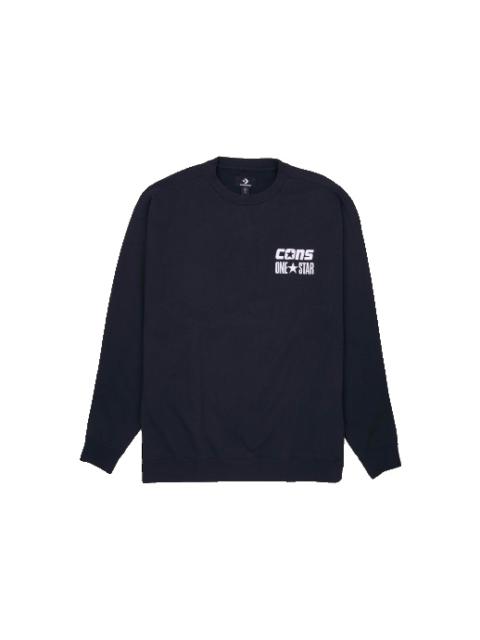 Converse Converse CONS One Star Crew Sweatshirt 'Black' 10026900-A03