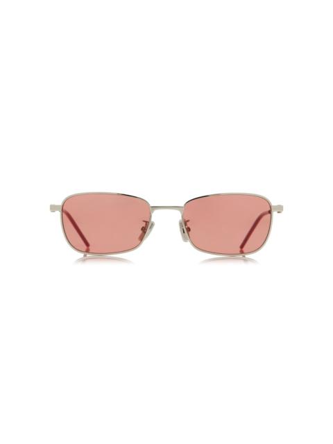 Givenchy Speed Square-Frame Metal Sunglasses brown