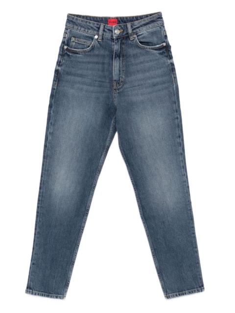 HUGO high-waisted straight jeans