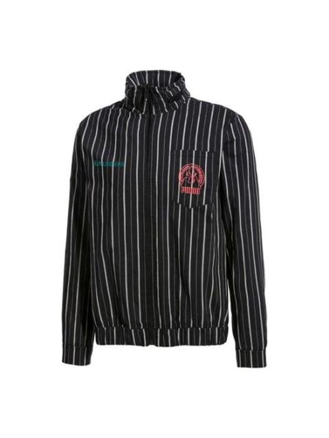 PUMA x HAN Crossover Stripe Embroidered Long Sleeves Woven Jacket Black 578246-01