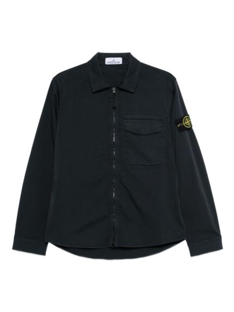 zip pocket overshirt