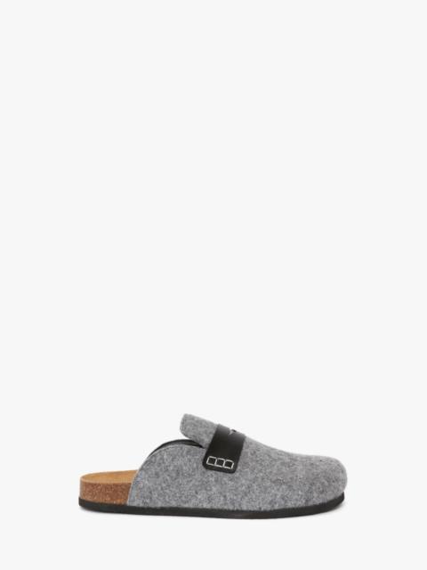 FELT LOAFER MULES