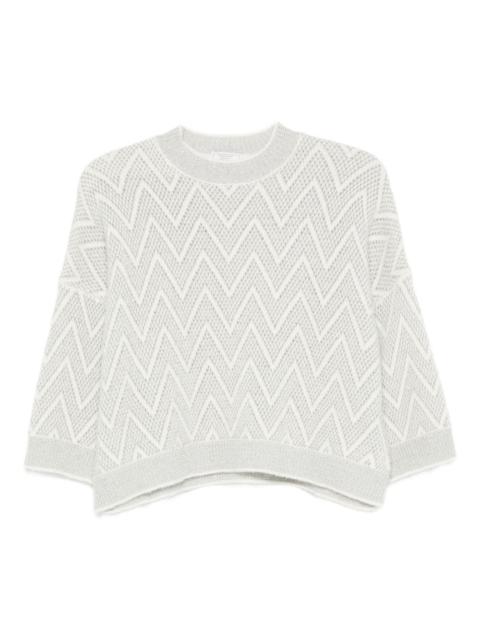 PESERICO chevron-pattern sweater