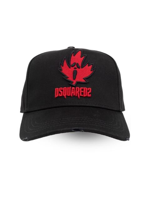 DSQUARED2 logo-appliquÃ© cotton cap
