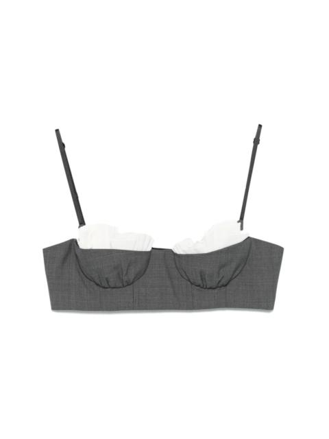 SHUSHU/TONG ruffled bralette top