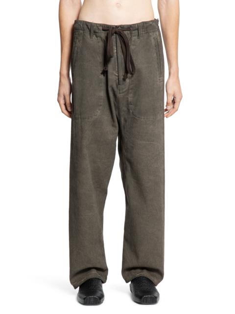 UMA WANG Overdyed Denim Drawstring Pants