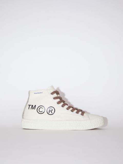 Acne Studios Canvas sneakers - Off white/off white